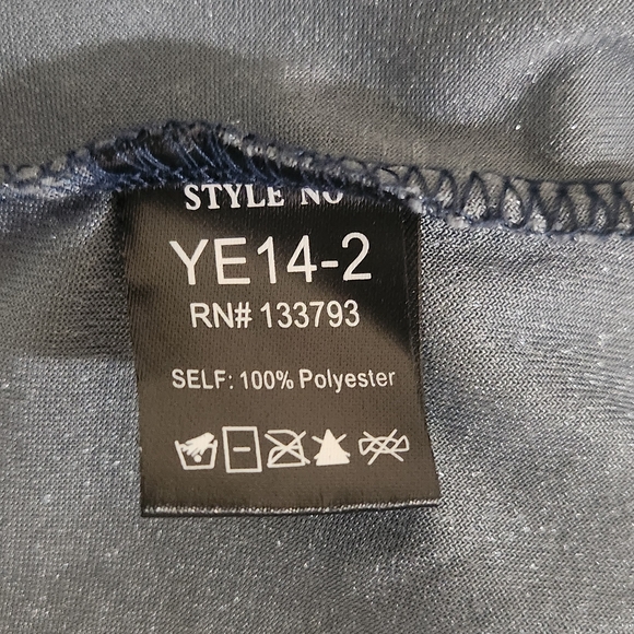 Pol Blue Velour Sleeveless Boho Top Size Medium Pol Blue Boho Top - Picture 8 of 8